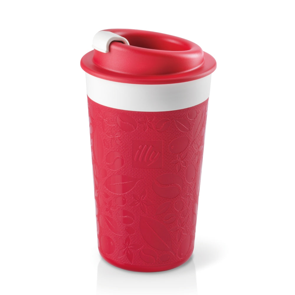 Ly ILLY Travel Mug Zagnoli Matte Red