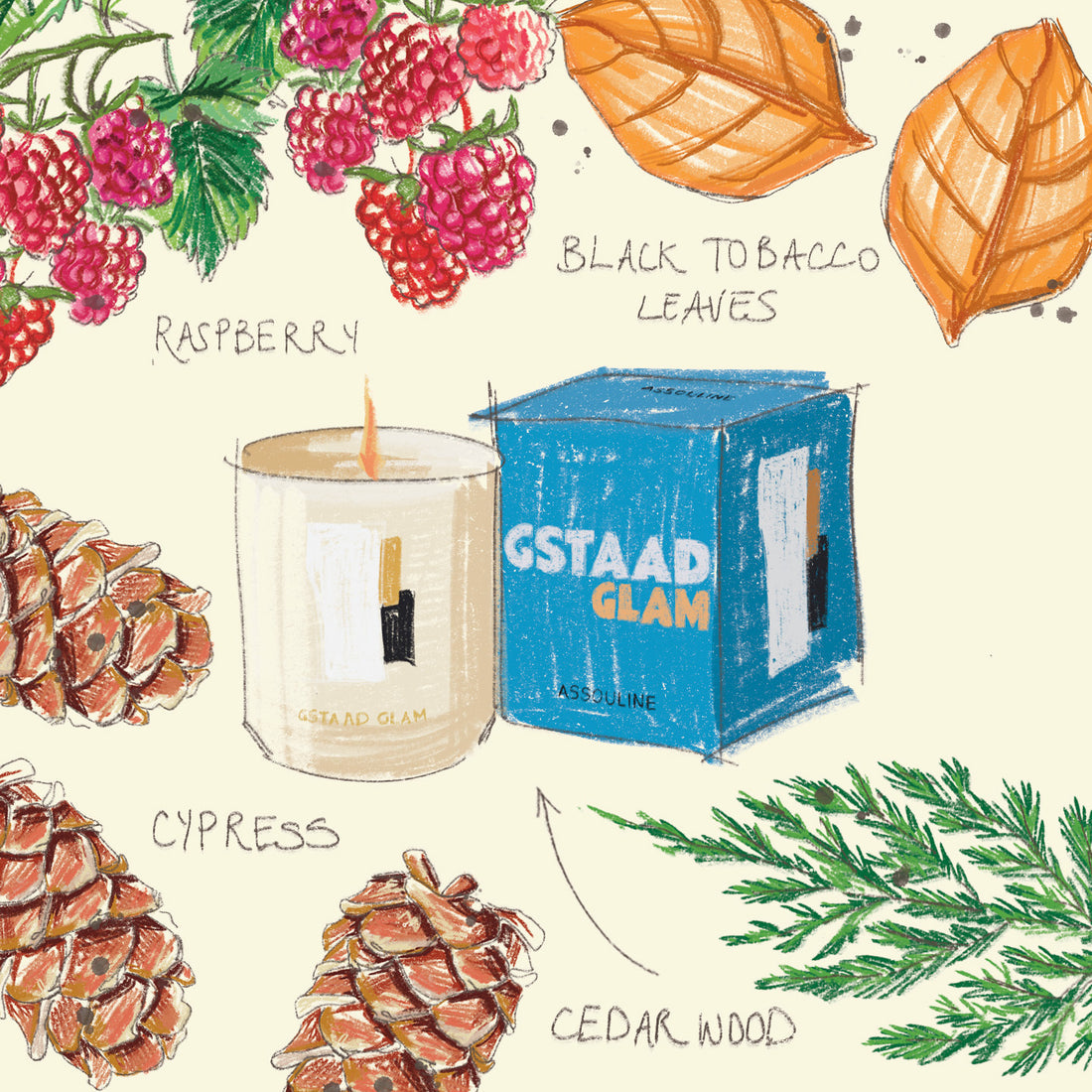 Nến Thơm ASSOULINE Gstaad Glam - Travel From Home Candle - Kallos Vietnam