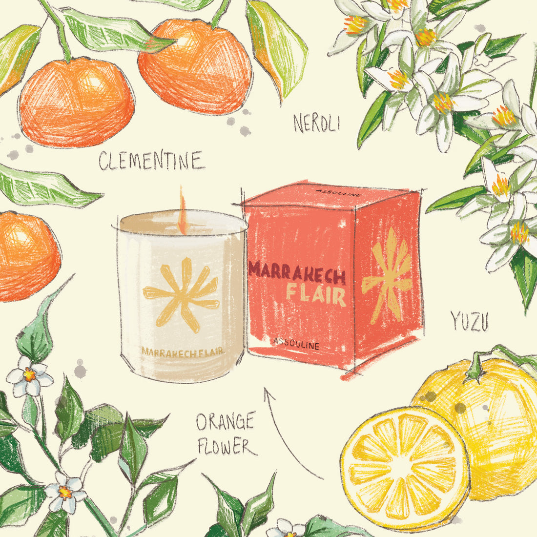 Nến Thơm ASSOULINE Marrakech Flair - Travel From Home Candle - Kallos Vietnam