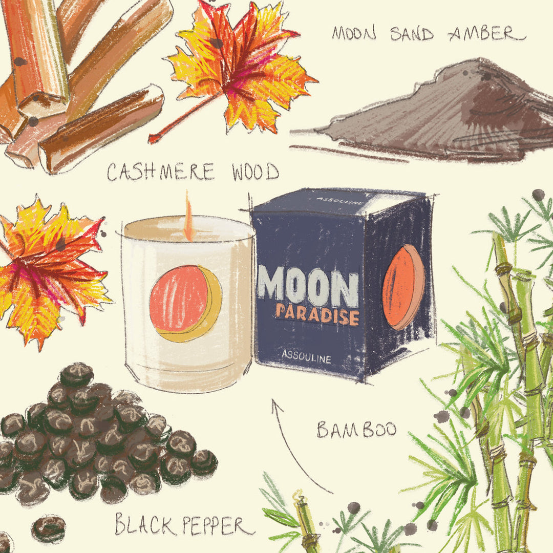 Nến Thơm ASSOULINE Moon Paradise - Travel From Home Candle - Kallos Vietnam