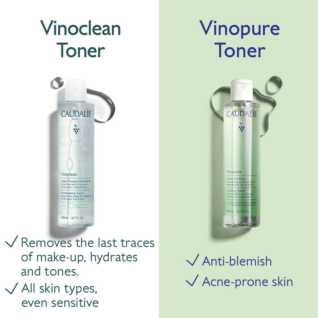 Nước Hoa Hồng Caudalie Vinopure Purifying Toner #200 mL