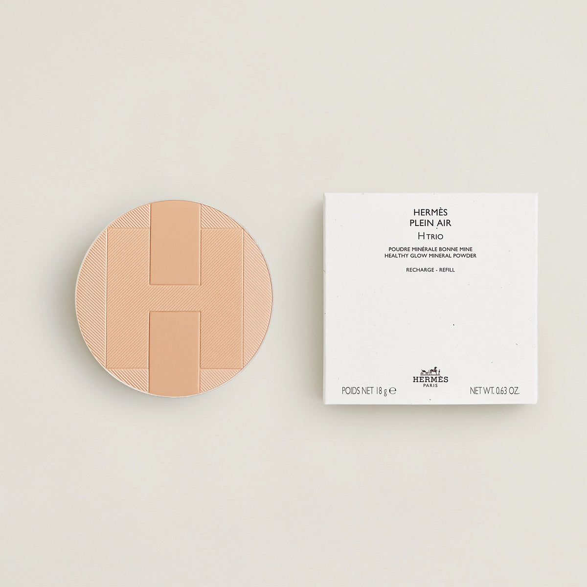 Phấn Phủ HERMÈS Plein Air H Trio Healthy Glow - Refill #01 Tottori - Kallos Vietnam