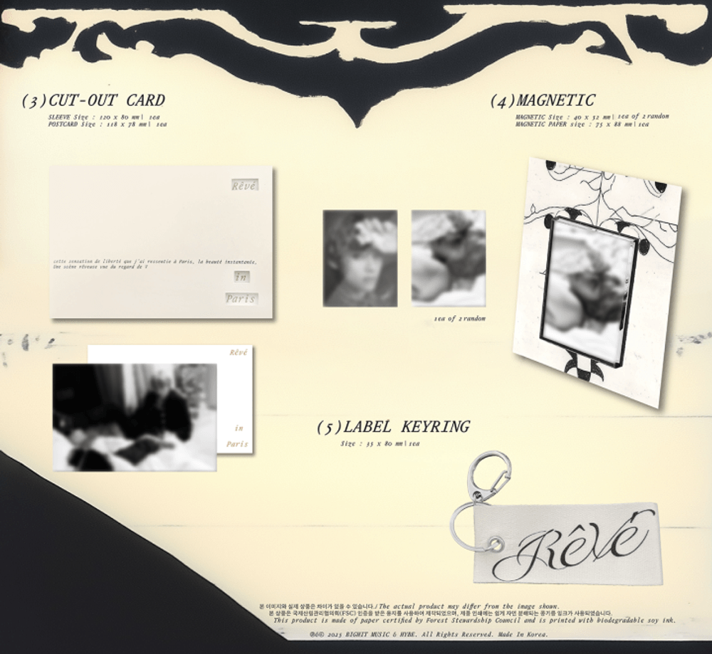 Sách Ảnh BTS V Rêvé Photobook - Kallos Vietnam