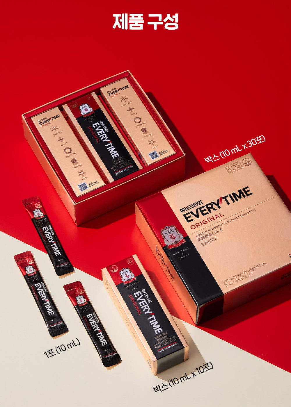 Hồng Sâm KGC Jung Kwan Jang EVERYTIME Original #30 Days (Ribbon Packaging) - Kallos Vietnam