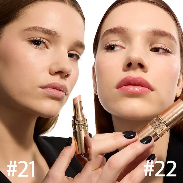Son YSL Candy Glaze Lip Gloss Stick Limited #21 Shimmer Nude