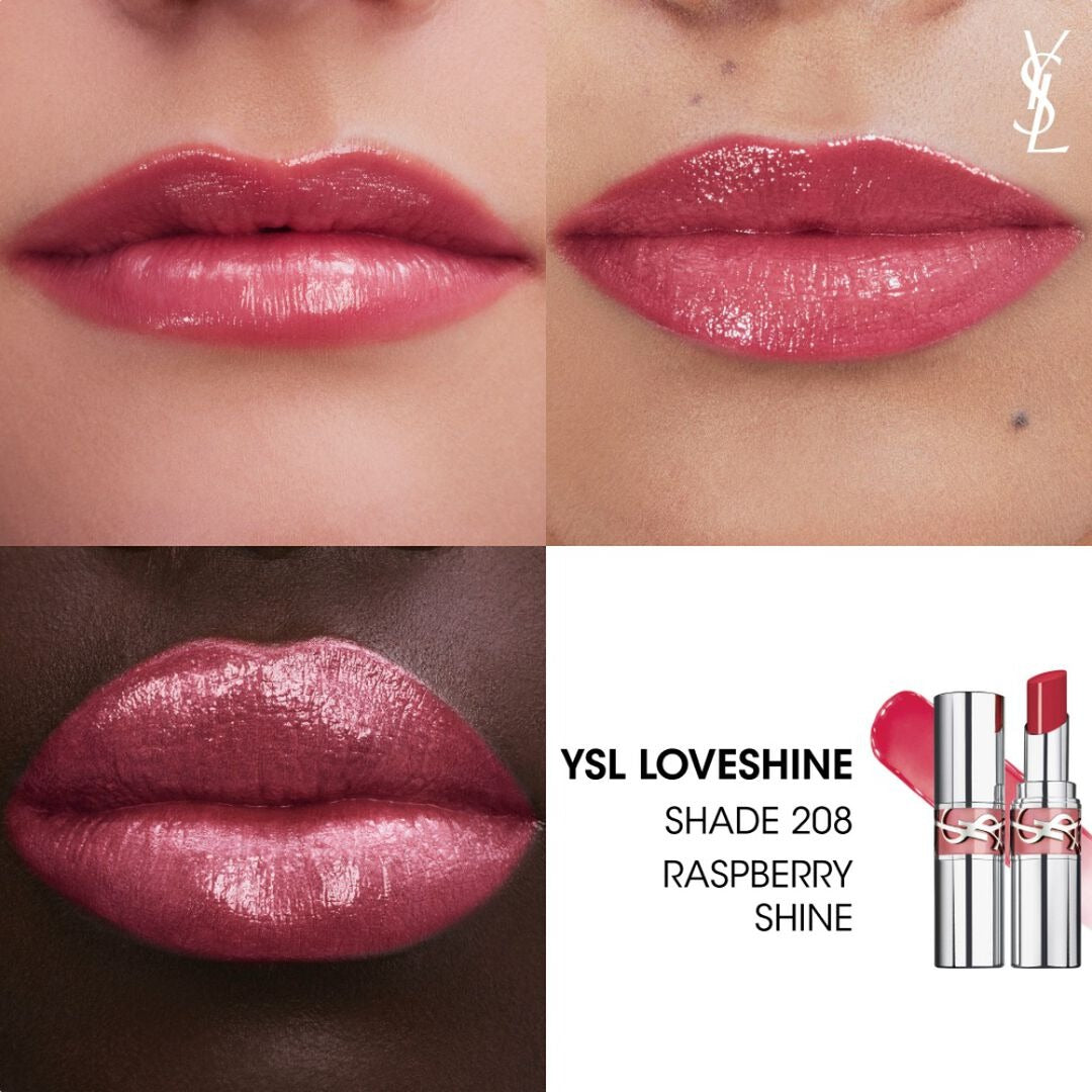 Son YSL Loveshine Lipstick #208 Raspberry Shine