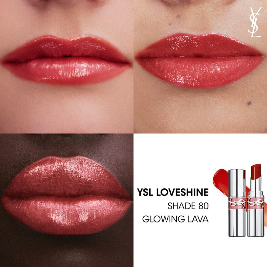 Son YSL Loveshine Lipstick #80 Glowing Lava