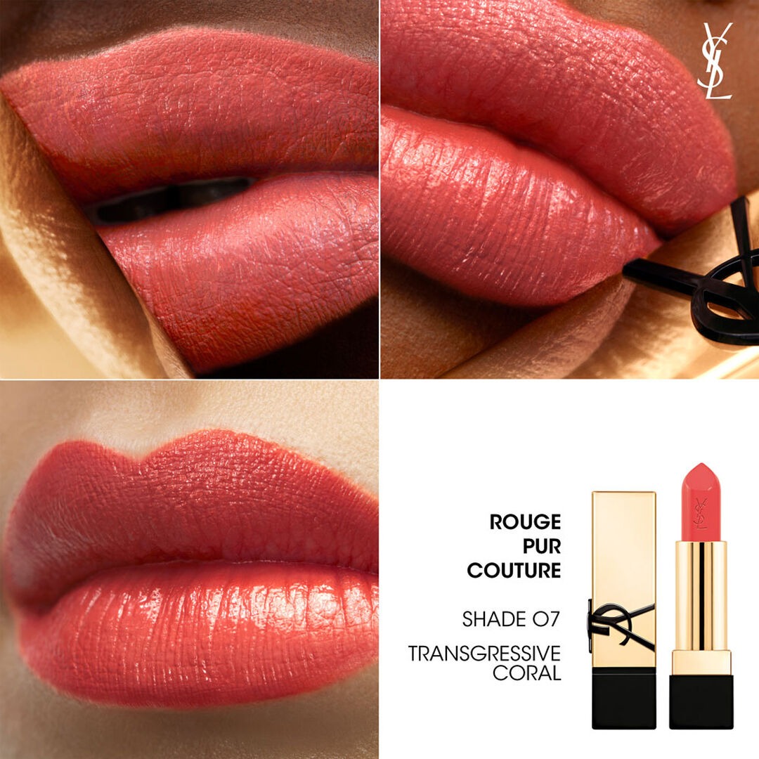 Son YSL Rouge Pur Couture #O7 Transgressive Coral