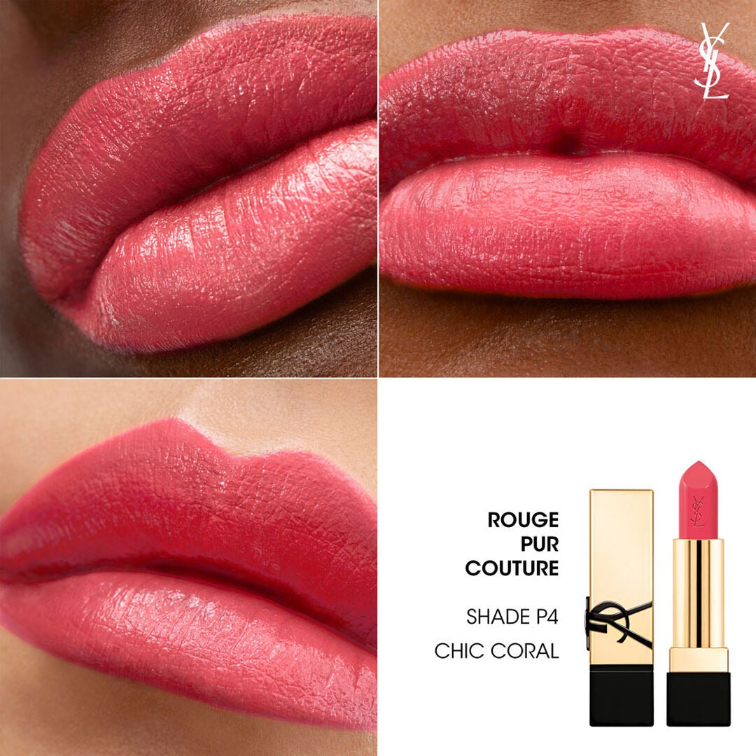 Son YSL Rouge Pur Couture #P4 Chic Coral