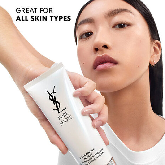 Sữa Rửa Mặt YSL Pure Shots Clean Reboot Mousse