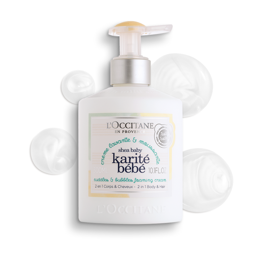 Sữa Tắm Trẻ Em L'OCCITANE Shea Baby Cuddles & Bubbles Foaming Cream