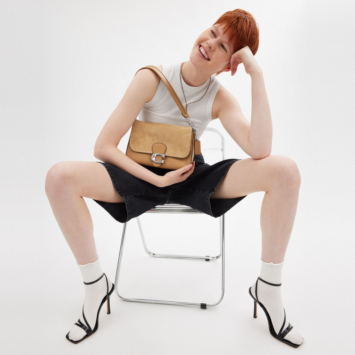 Túi COACH Soft Tabby Shoulder Bag With Rivets And Tooling - Kallos Vietnam