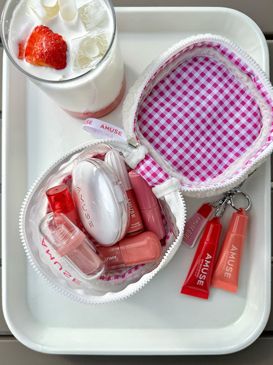 Túi Đựng Đồ Trang Điểm AMUSE My Amuse Fluffy Pouch