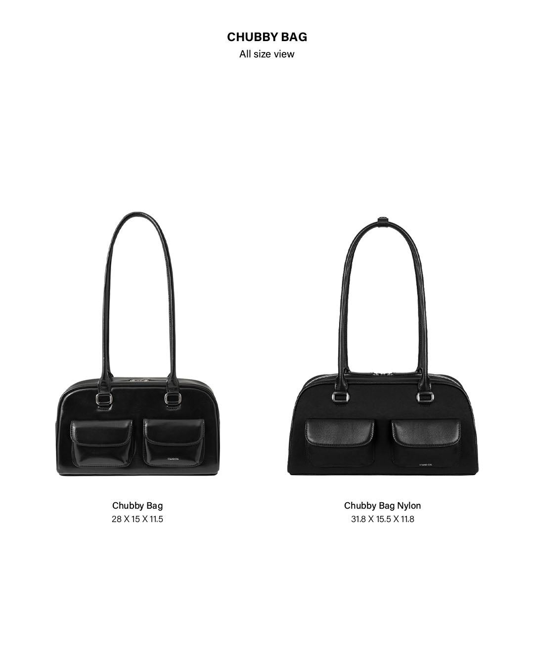 Túi Xách Stand Oil Chubby Bag Nylon #Gray