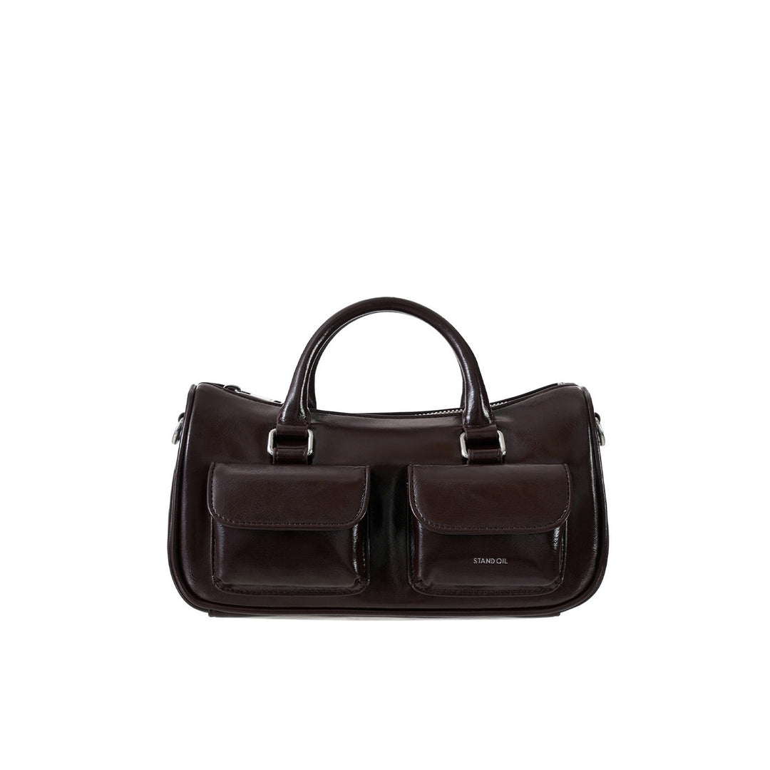 Túi Xách Stand Oil Chubby Half Bag #Marron