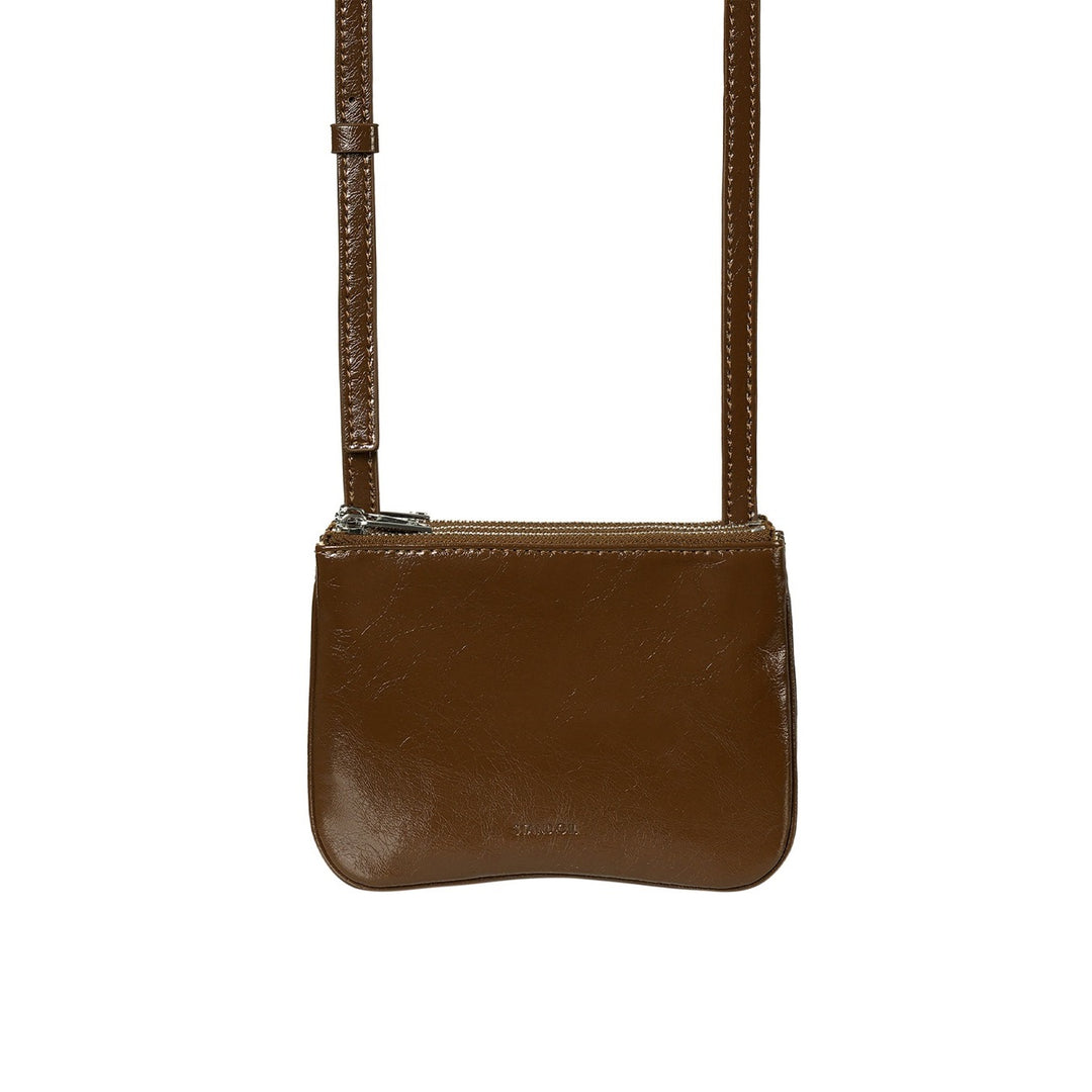 Túi Xách Stand Oil Cookie Accordion Bag #Brown