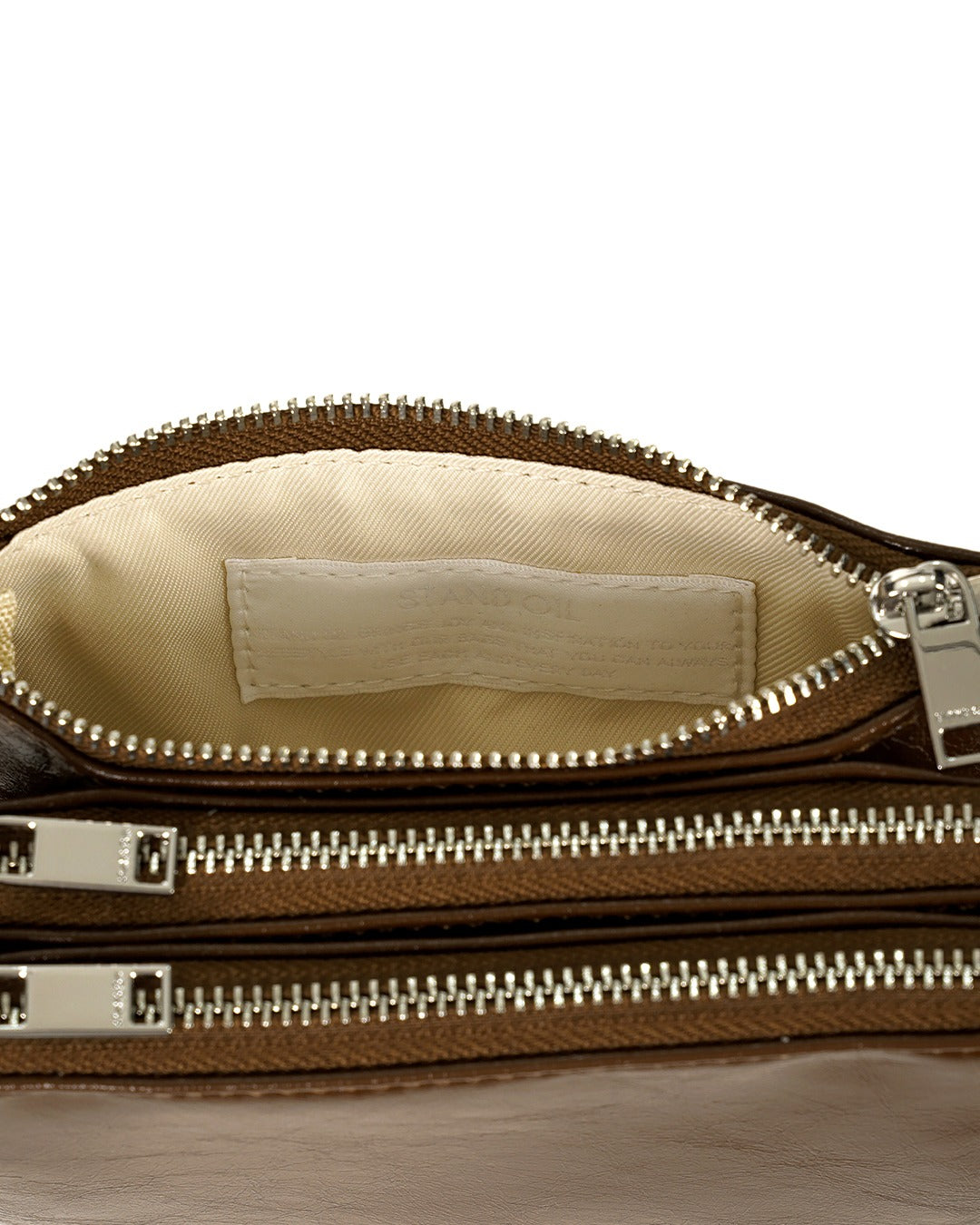 Túi Xách Stand Oil Cookie Accordion Bag #Brown