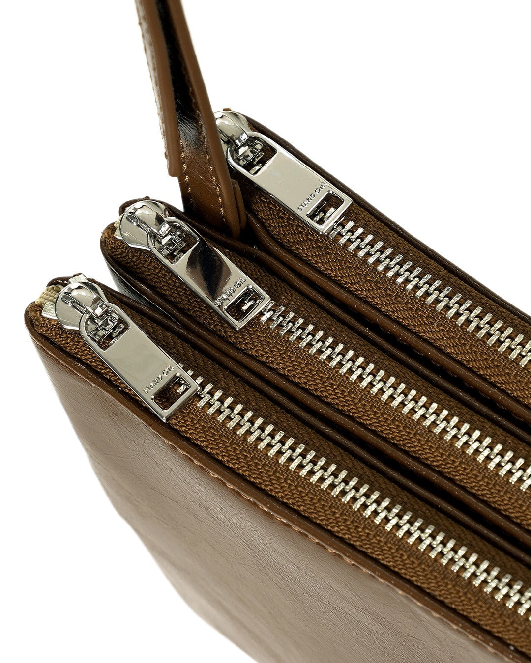 Túi Xách Stand Oil Cookie Accordion Bag #Brown