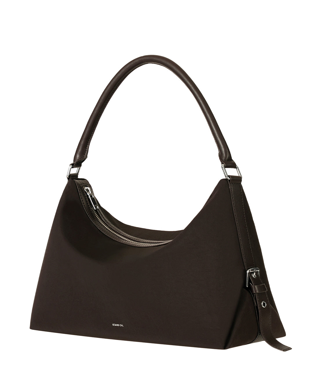 Túi Xách Stand Oil Mushy Bag Nylon #Brown