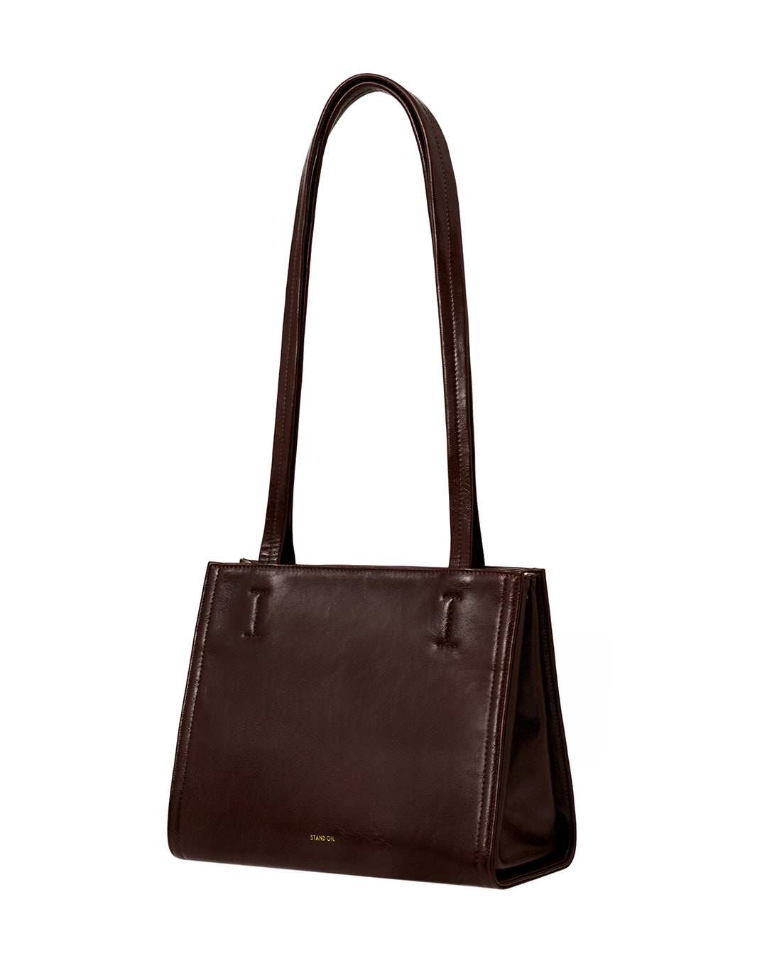 Túi Xách Stand Oil Oblong Bag Mini #Marron