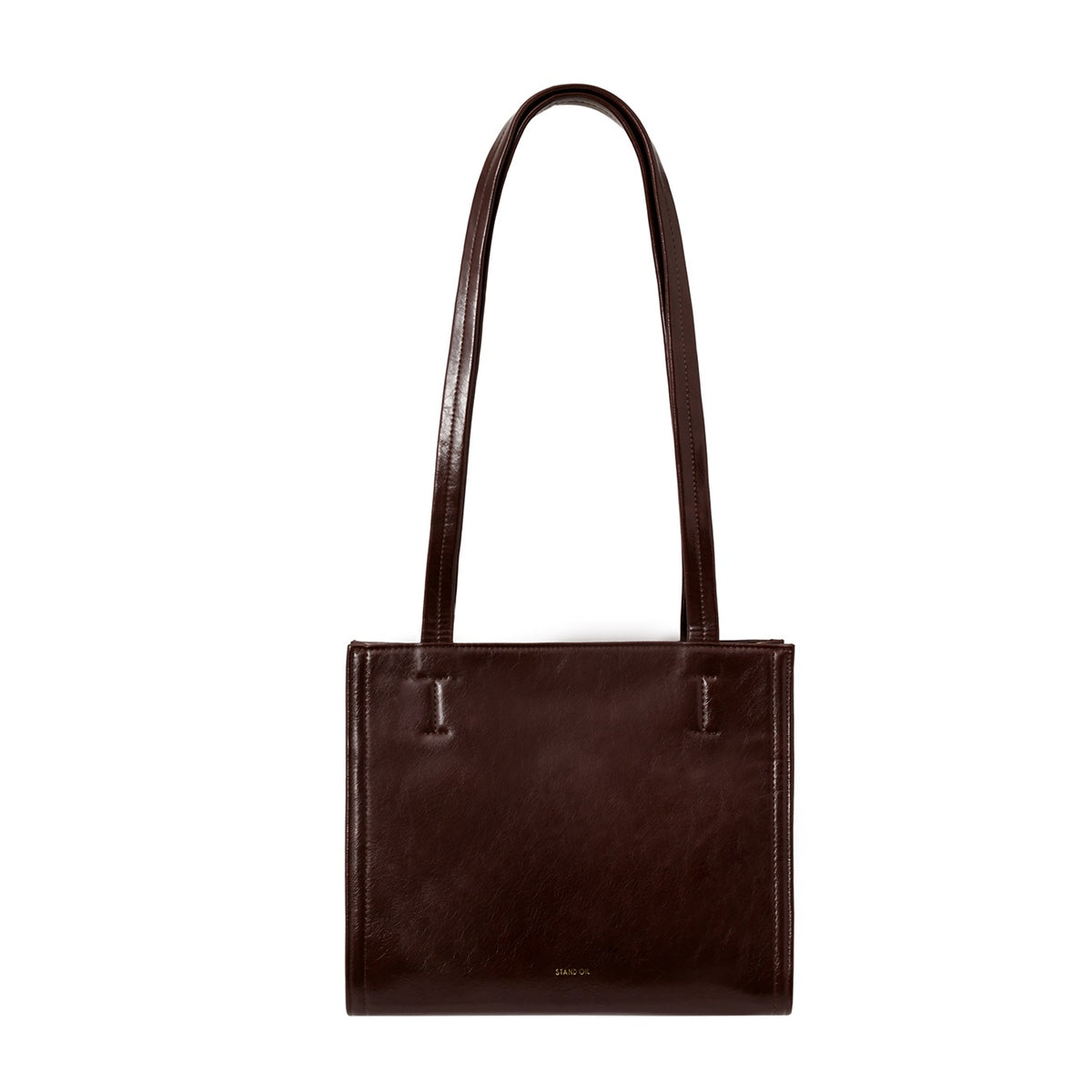 Túi Xách Stand Oil Oblong Bag Mini #Marron