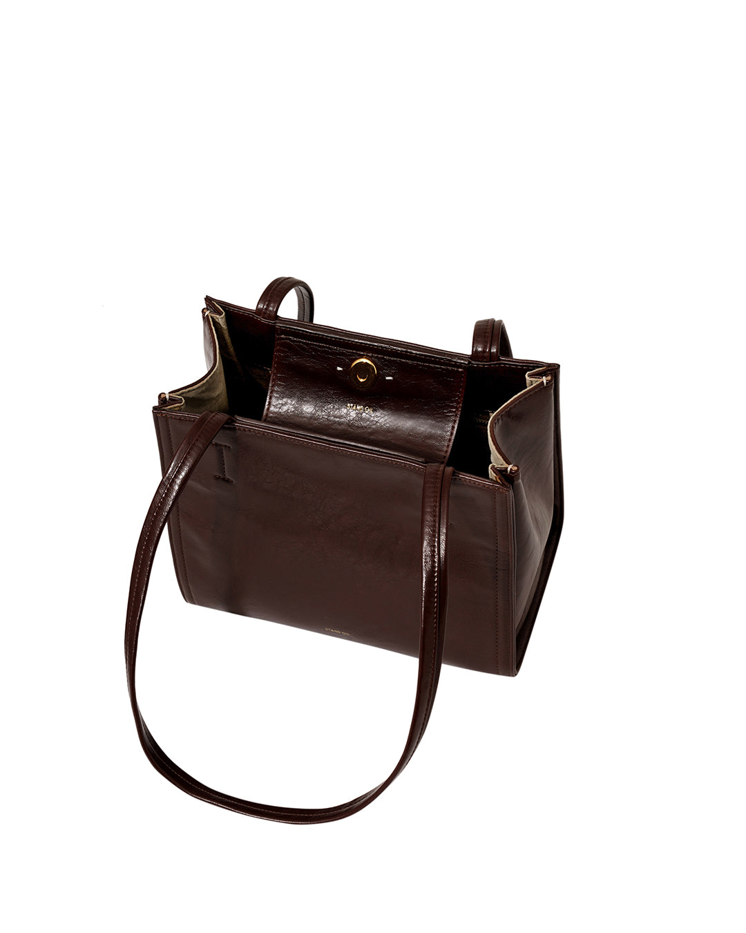 Túi Xách Stand Oil Oblong Bag Mini #Marron