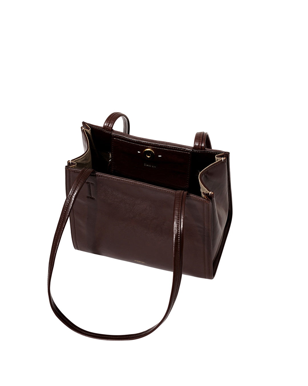 Túi Xách Stand Oil Oblong Bag Mini #Marron