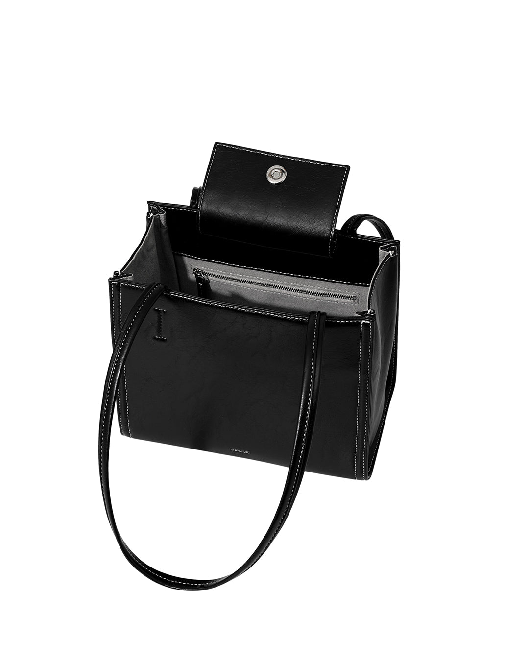 Túi Xách Stand Oil Oblong Bag Mini #Stitch Black