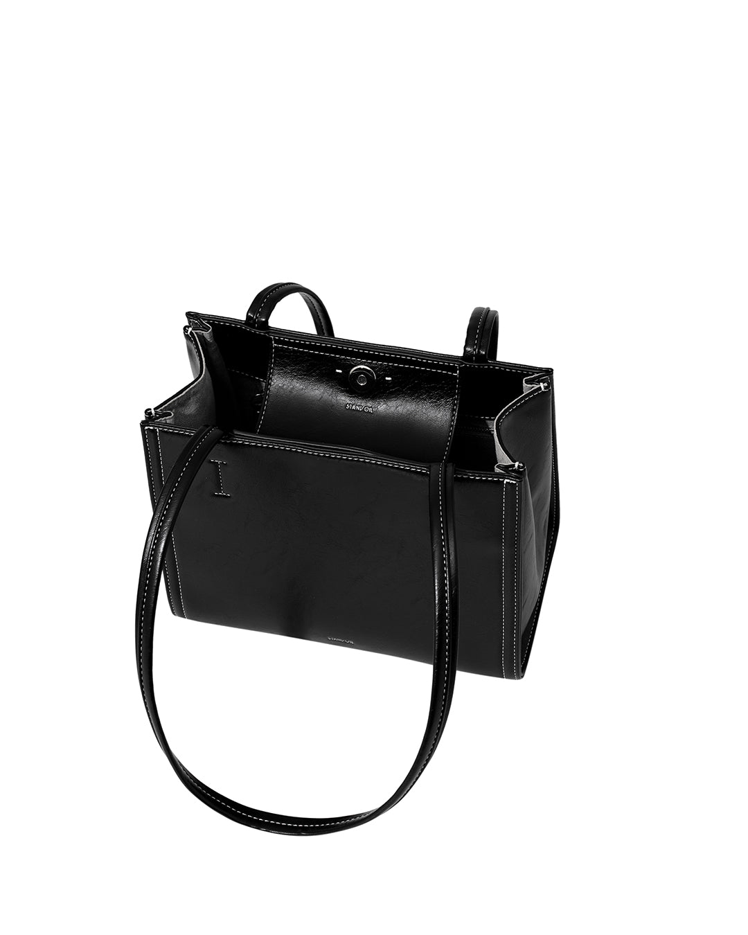 Túi Xách Stand Oil Oblong Bag Mini #Stitch Black