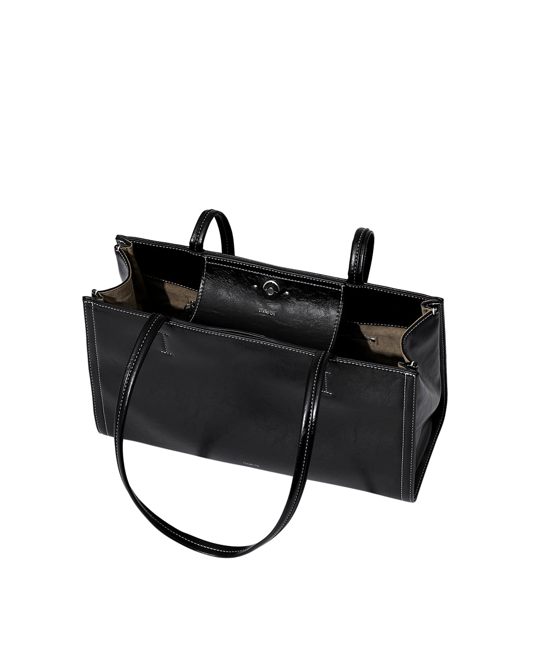 Túi Xách Stand Oil Oblong Bag #Stitch Black