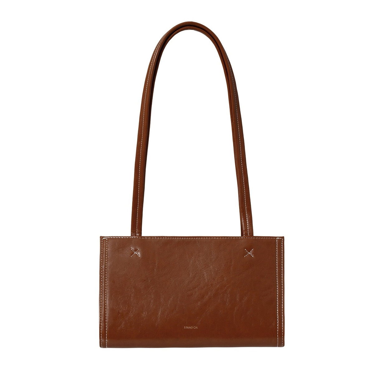 Túi Xách Stand Oil Oblong Bag Tiny #Brown