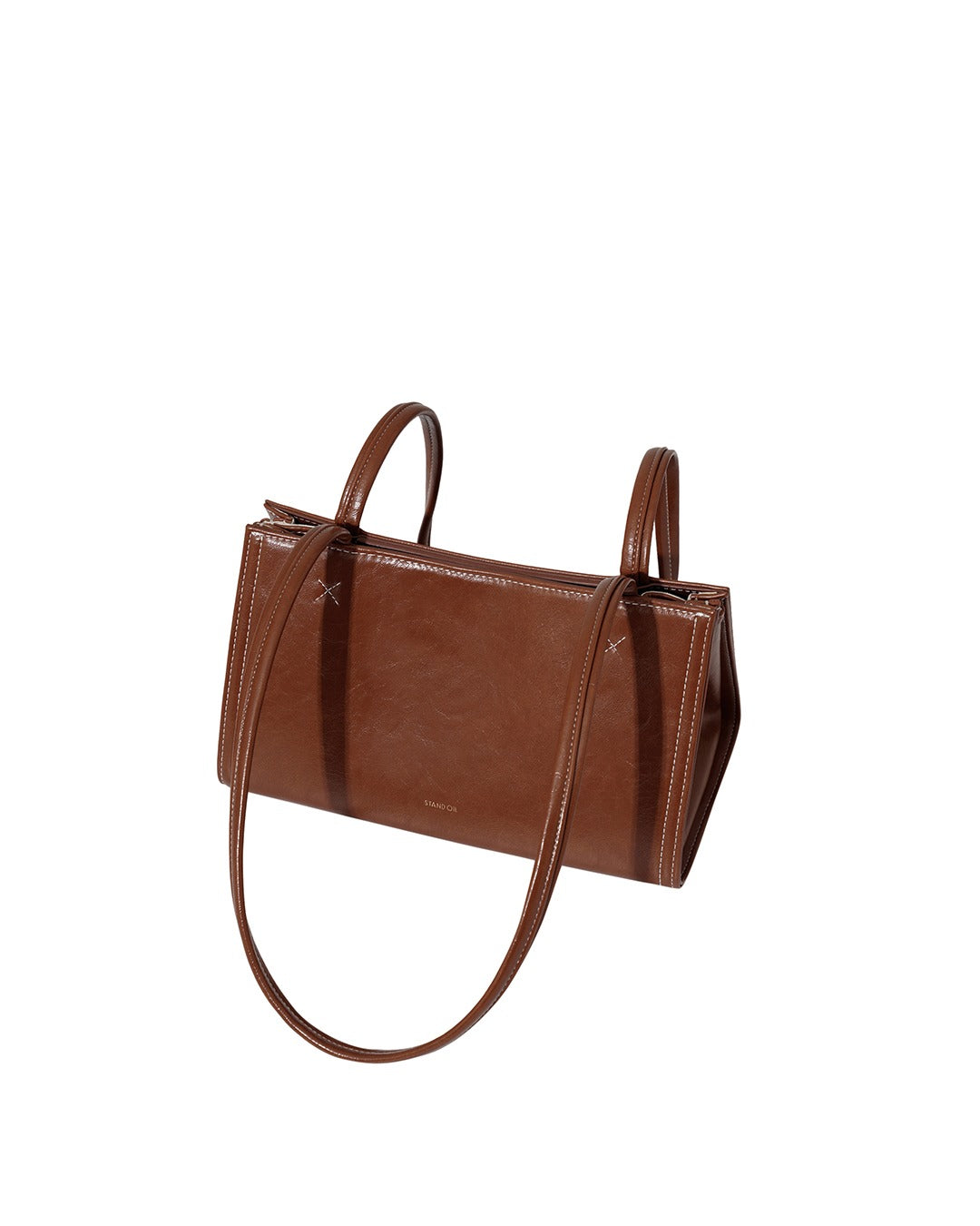 Túi Xách Stand Oil Oblong Bag Tiny #Brown