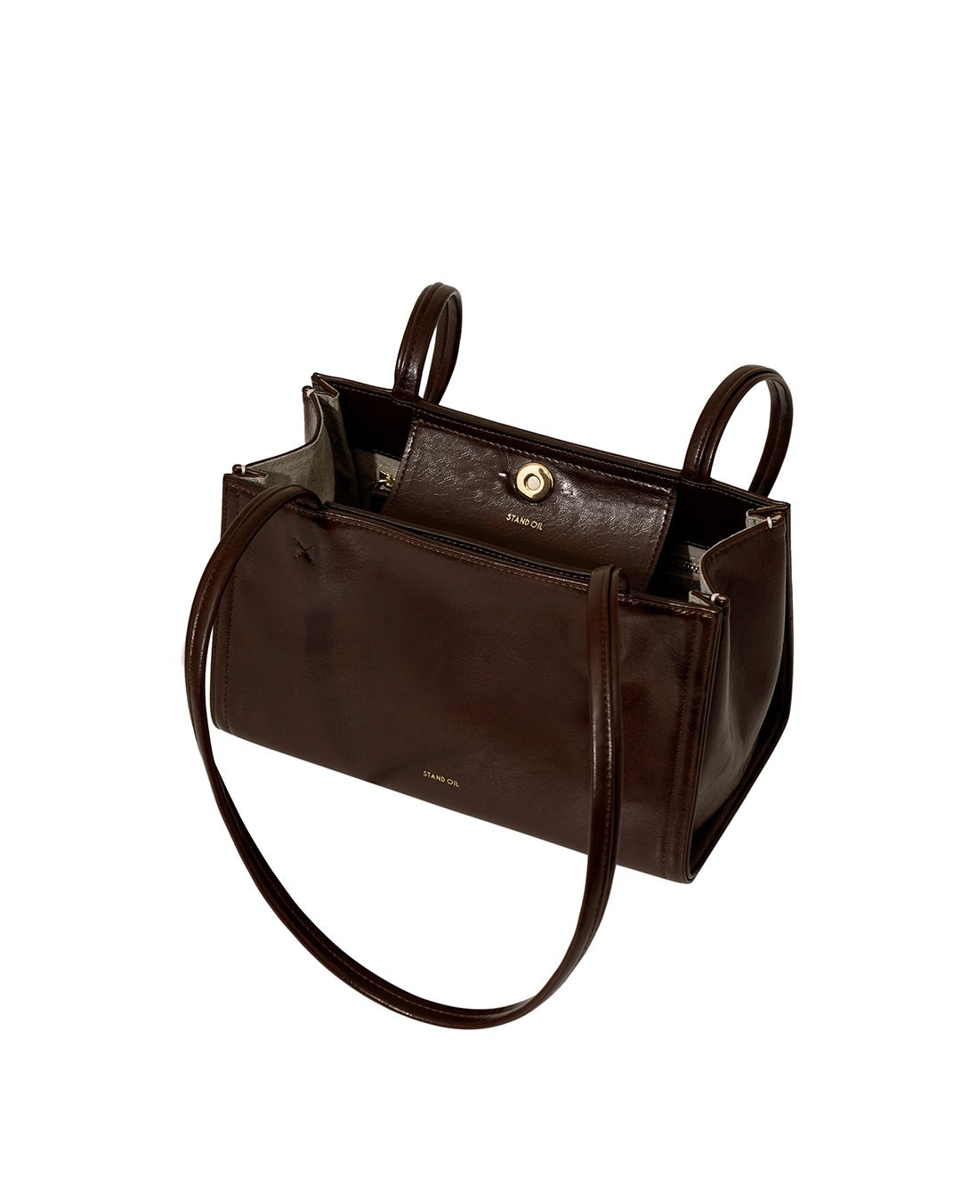 Túi Xách Stand Oil Oblong Bag Tiny #Marron