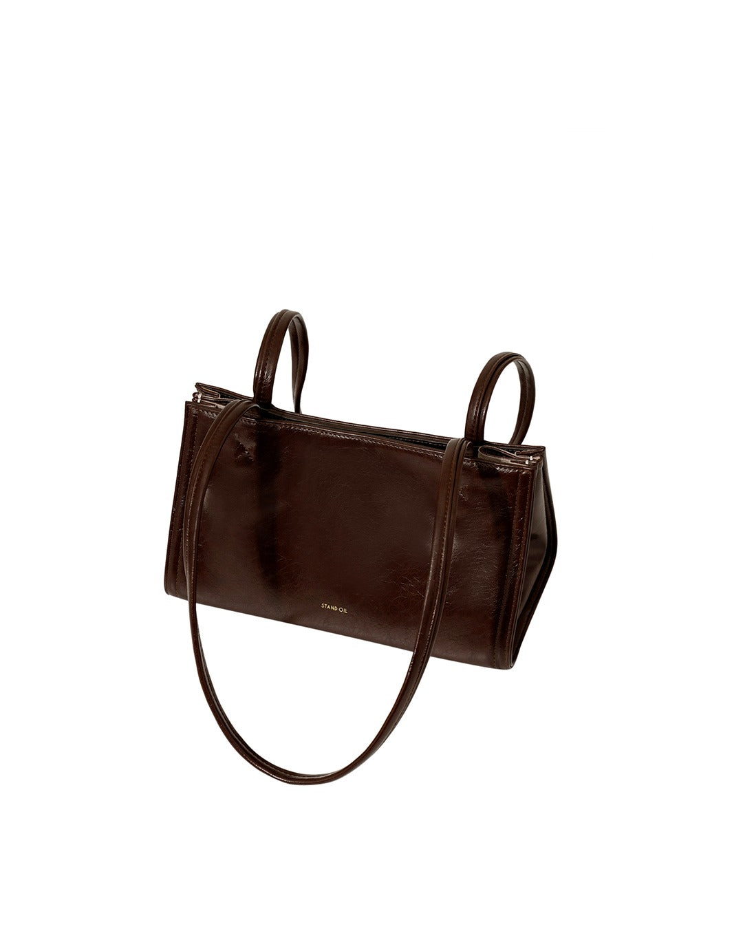 Túi Xách Stand Oil Oblong Bag Tiny #Marron