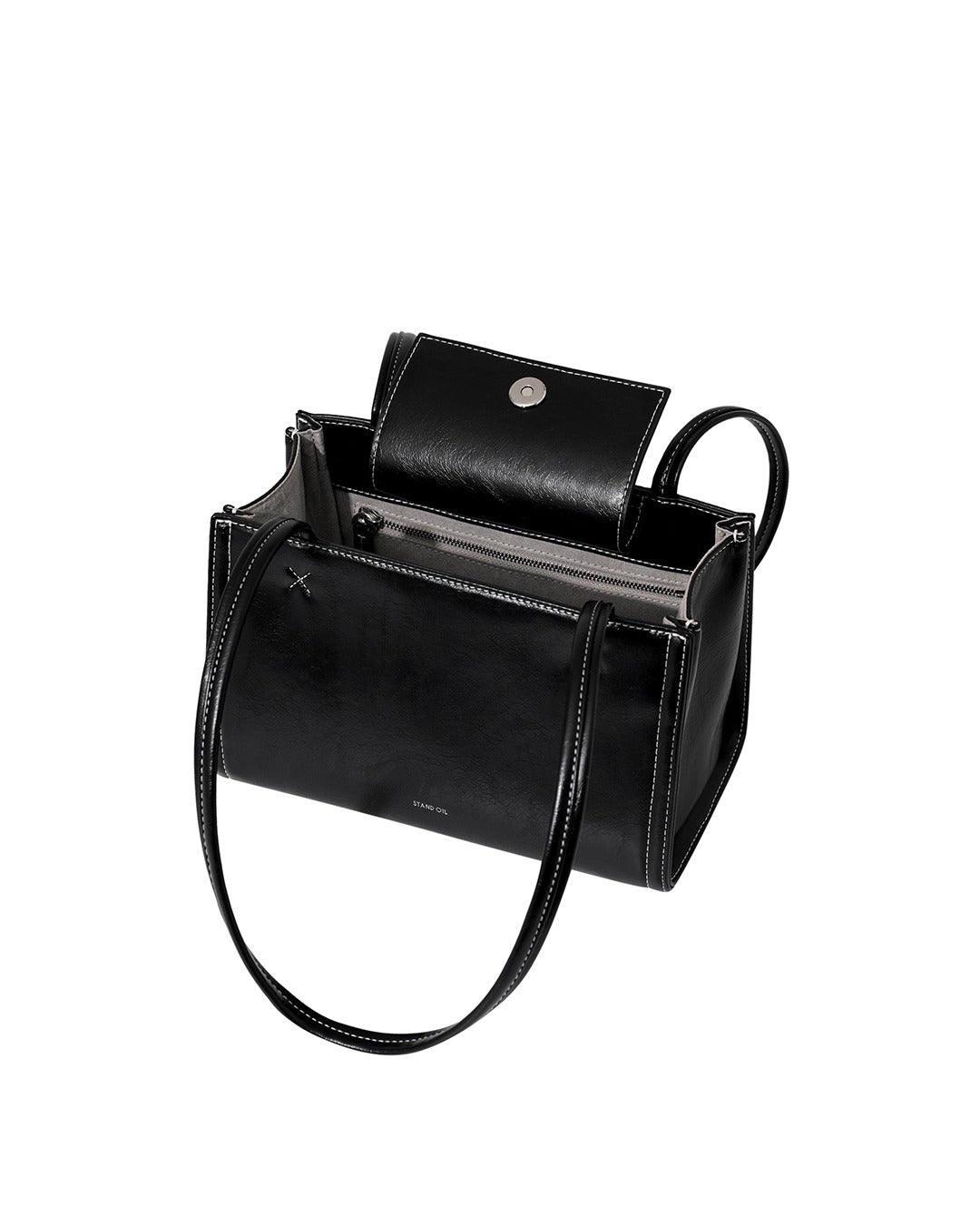 Túi Xách Stand Oil Oblong Bag Tiny #Stitch Black