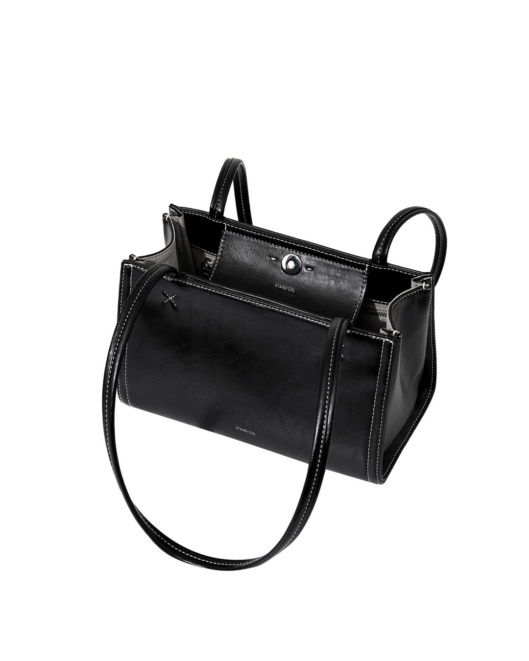 Túi Xách Stand Oil Oblong Bag Tiny #Stitch Black