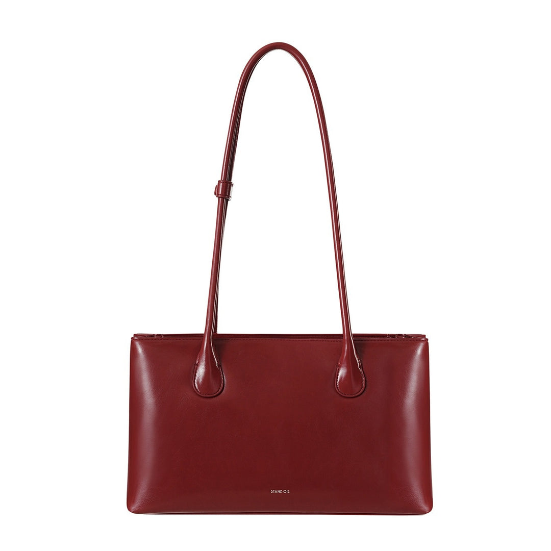 Túi Xách Stand Oil Square Low Bag #Red Wine