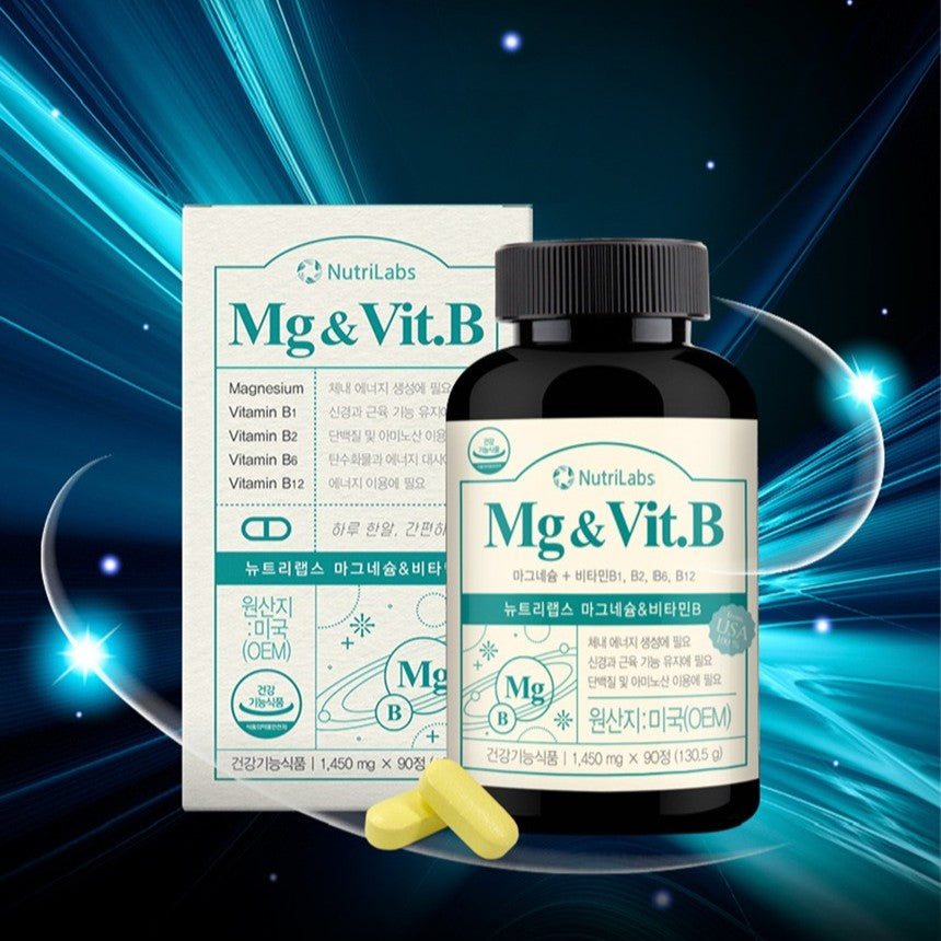 Viên Nutrilabs Magnesium & Vitamin B #90 Tablets (2-Pack Gift Set)