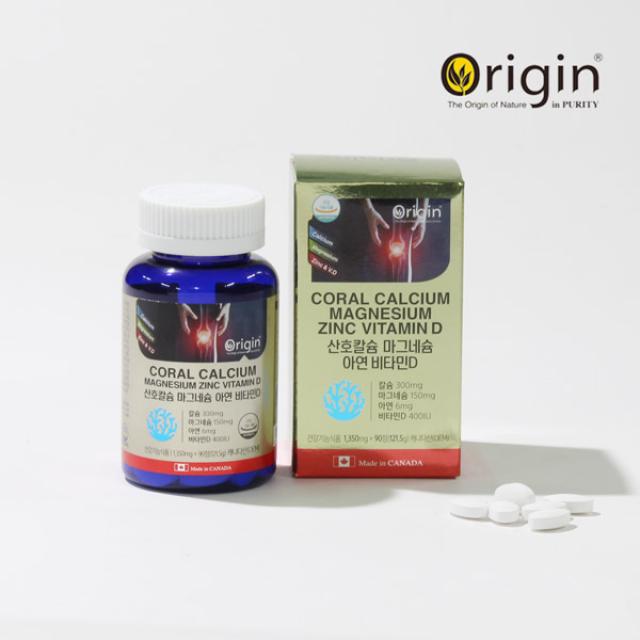 Viên Origin Coral Calcium Magnesium Zinc & Vitamin D #90 Days