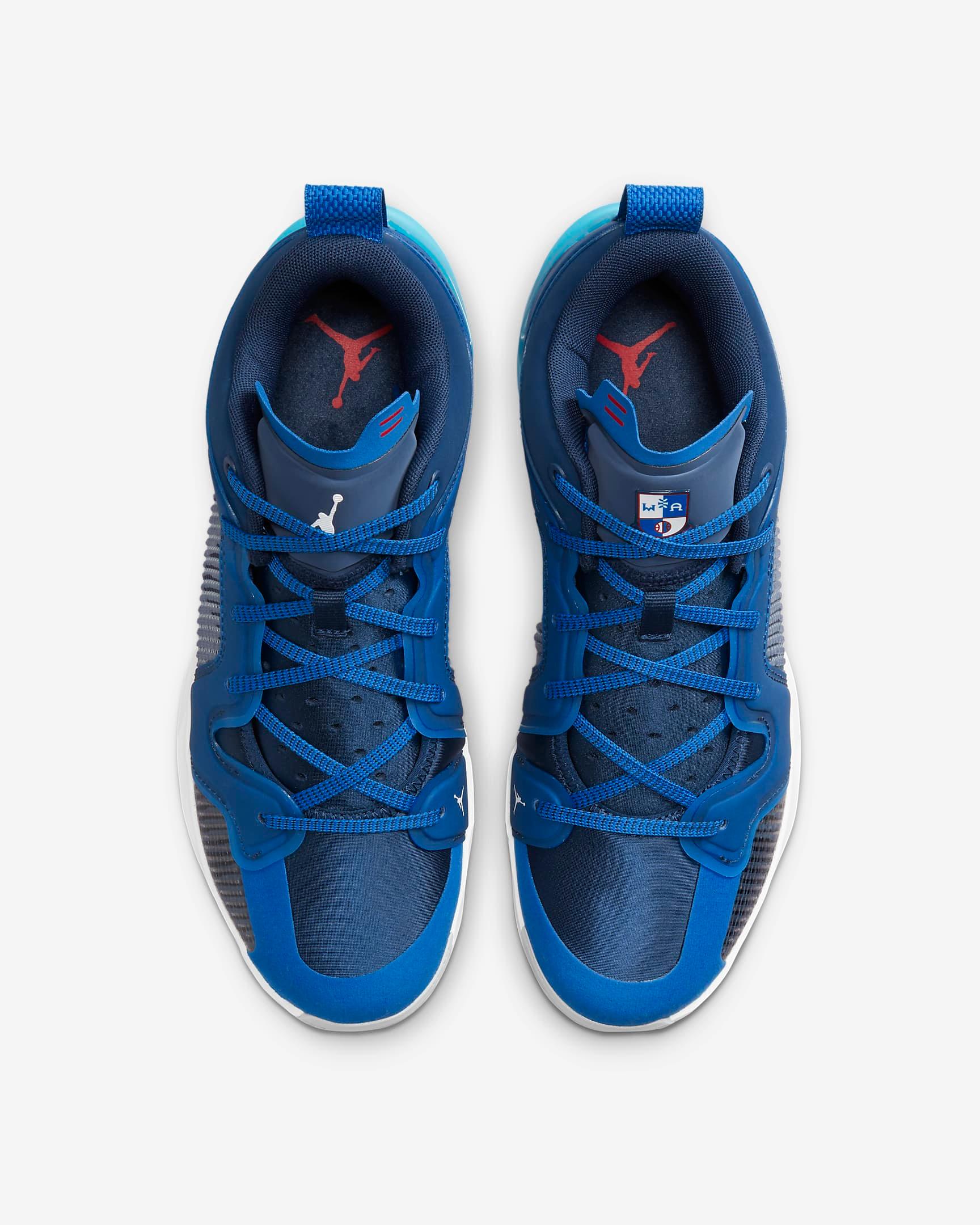 Giày Nike Air Jordan XXXVII 37 Low PF Men Shoes #Military Blue - Kallos Vietnam