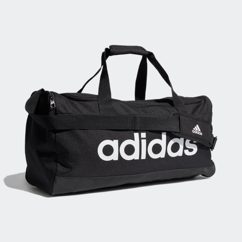 Túi Adidas Essentials Logo Duffel Bag Medium #Black White - Kallos Vietnam
