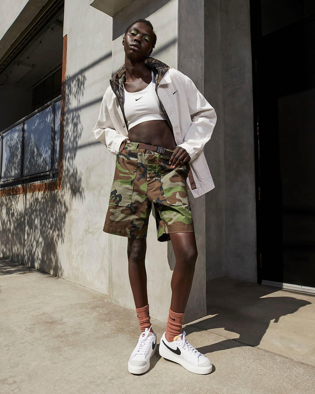 Giày Nike Blazer Low Platform Women Shoes #White - Kallos Vietnam