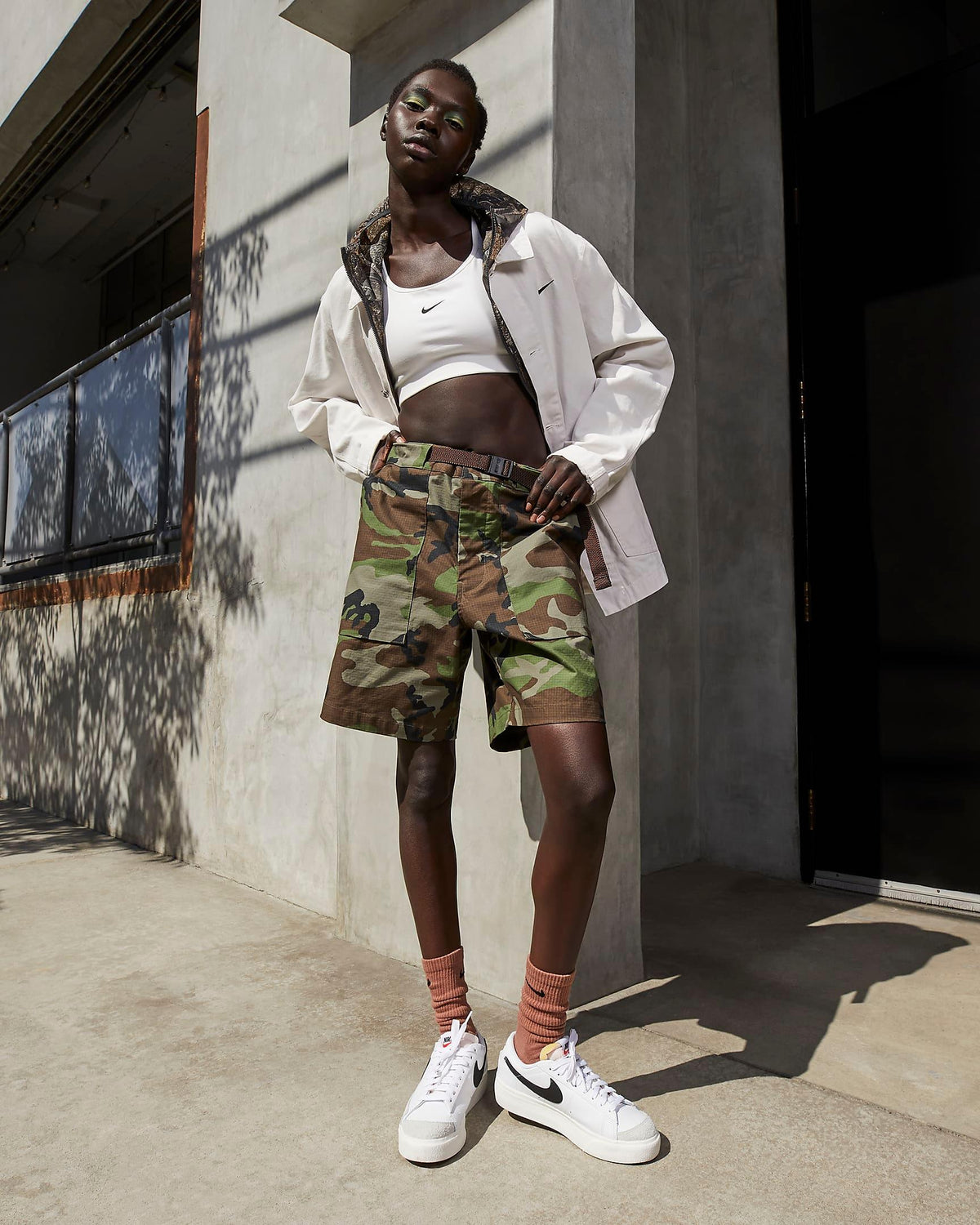 Giày Nike Blazer Low Platform Women Shoes #White - Kallos Vietnam