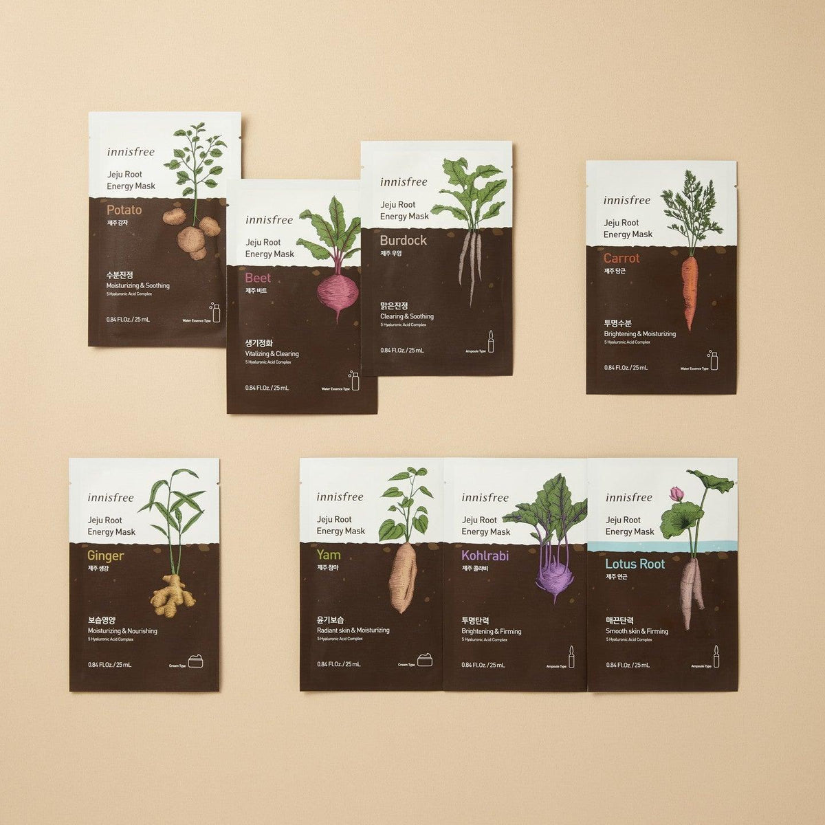 Mặt Nạ Innisfree Jeju Root Energy Mask - Kallos Vietnam
