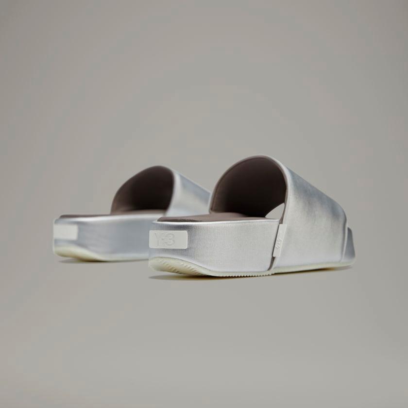 Dép Adidas Y-3 Slides #Silver Metallic - Kallos Vietnam