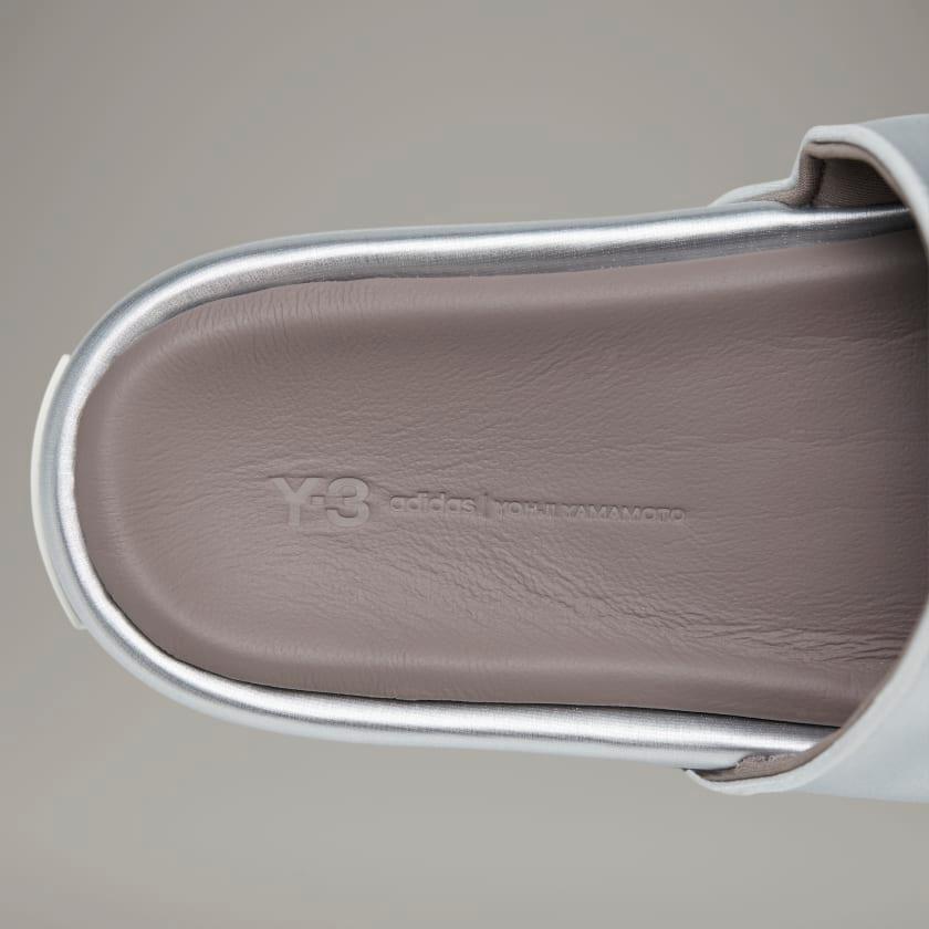 Dép Adidas Y-3 Slides #Silver Metallic - Kallos Vietnam