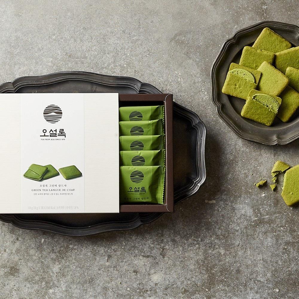 Bánh Trà Xanh Osulloc Green Tea Langue-de-chat - Kallos Vietnam