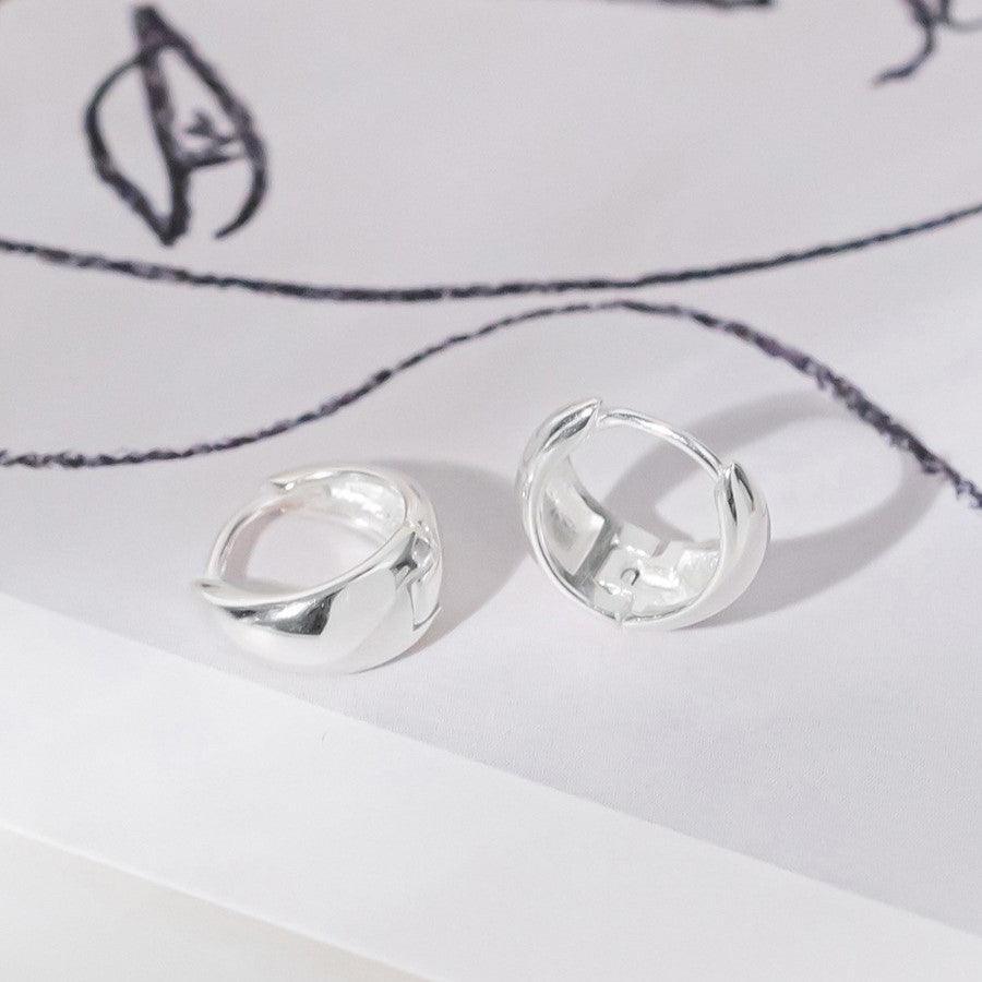 Bông Tai Wing Bling 925 Silver Ani Bold Hoop Earrings - Kallos Vietnam