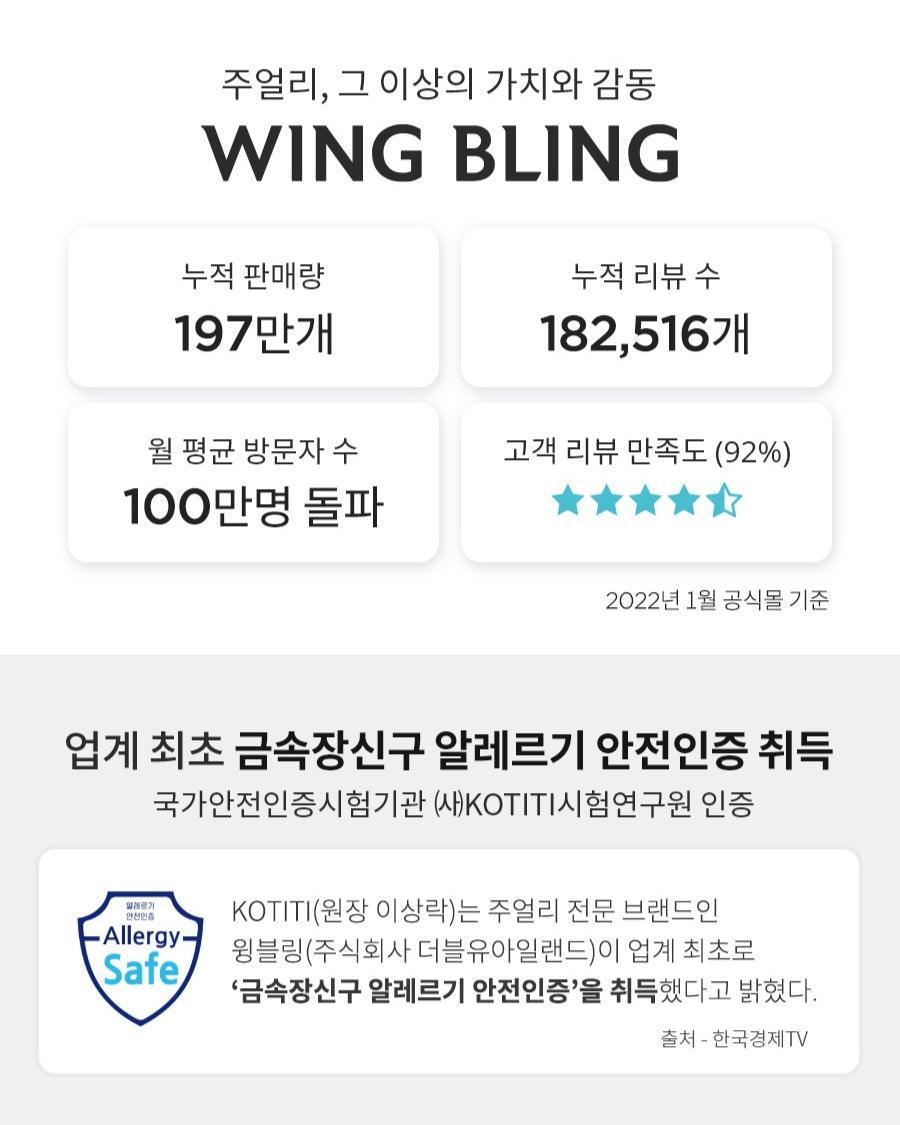 Bông Tai Wing Bling Aqua Dangle Drop Earrings - Kallos Vietnam