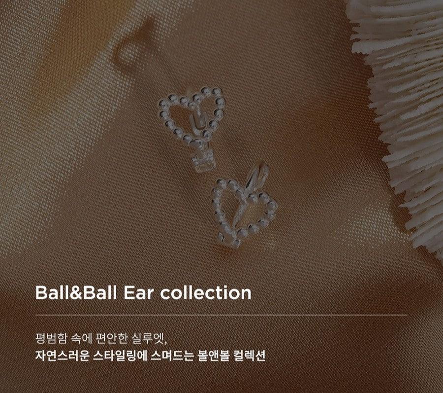 Bông Tai Wing Bling Ball And Heart Hoop Earrings - Kallos Vietnam